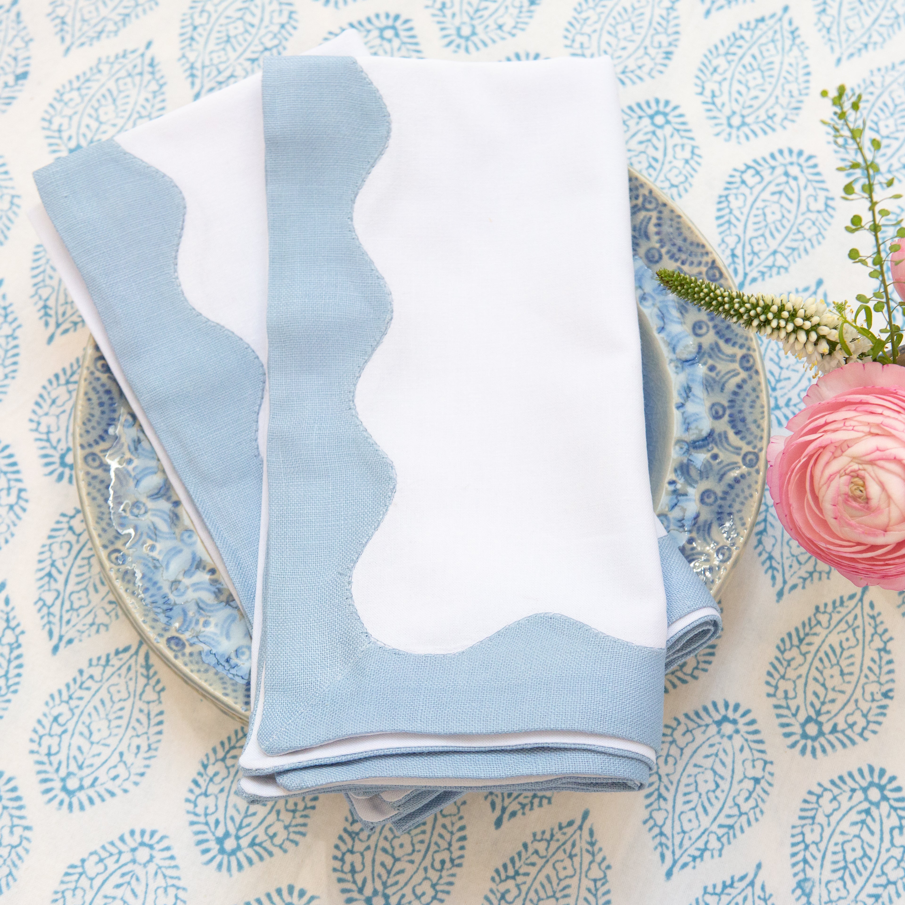 Blue Wave Napkin - Set of 4