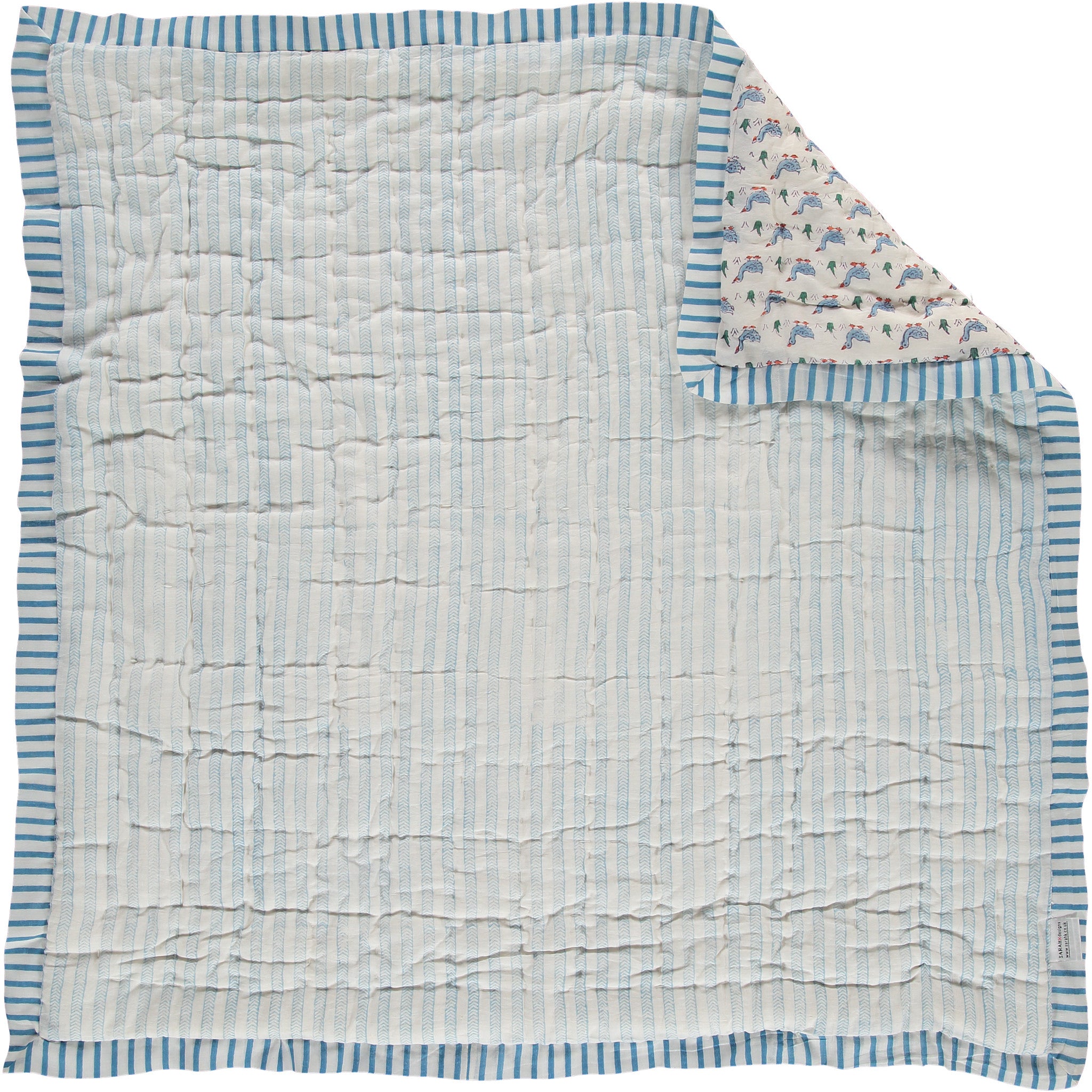 blue duck baby play mat